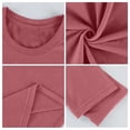 thumbnail image 6 of Inglocry Mens Long Sleeve Tee Shirts Crew Neck Workout Soft Casual -Shirts Pink M, 6 of 9