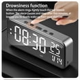 thumbnail image 1 of Reloj Despertador con Sonido Inteligente Reloj Despertador con Música LED Reloj de Escritorio Montado en la Pared Reloj Despertador para Estudiantes Pantalla de Temperatura Negro, 1 of 5