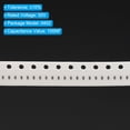 thumbnail image 4 of Uxcell 0402 Ceramic Chip Capacitor, 100NF 50V 卤10% Surface Mounted Devices Capacitors, 100 Pack, 4 of 5