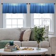 thumbnail image 4 of LALILO Kitchen Curtain Valance Underwater Underwater Rod Pocket Window Curtain 52"x 18" Set of 2, 4 of 5