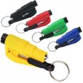 thumbnail image 1 of 5 Pack Car Escape Rescue Tools Keychain Glass Breaker Seat Belt Cutter Mini Hammer Emergency Rescue Tools, 1 of 5