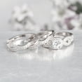 thumbnail image 2 of Rosey Wedding Ring Set for Women 3pc CZ Engagement Matching Bands Ginger Lyne Collection, 2 of 5