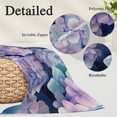 thumbnail image 2 of Vintage Hydrangea Pillow Covers, Linen Long Throw Pillow Case, Spring Purple Flowers Garden Plants Holiday Pillow Protector Decorative Cushion Cover for Living Room/Bedroom 20" x 36", 2 of 8