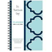 Kahootie Co. Kahootie Co Weekly Planner, 6-inch x 9-inch, Teal (ITKWT)