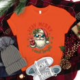 thumbnail image 1 of Funny Christmas Santa Claus Stay Merry And Bright Print T-Shirt Summer Letter Print T Shirt Women Men Short Sleeve Loose Shirts, 1 of 5