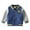 Blue, variant on YTDSCS Kids Baby Fleece Baseball Jacket for Boys Varsity Letterman Print Coats Toddler Fall Winter Padded Button Sweatshirt Boys Thickened Baseball Outerwear 2-7 Years Old