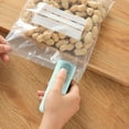 thumbnail image 5 of Upgraded 2 in 1 Mini Bag Sealer - Rechargeable USB Bag Cutter & Air-Tight Sealer for Chip Bags, Portable Household Snack Plastic Bag Sealing Machine (Sky Blue), 5 of 5
