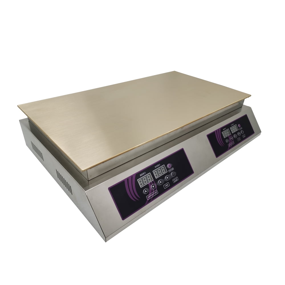 Dual Station Waffle Griddle Countertop Souffle Making Machine Non-Stick Muffin Baker Pancake Maker 110V 26.3*13.8 Inch