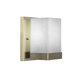 thumbnail image 1 of Aplique de pared Nouvelle con acabado de latón New Age con 4 cristales de muselina blanca, 1 of 1