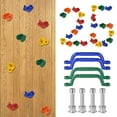 thumbnail image 1 of 25 Pcs Supports d'Escalade pour Enfants, Kit d'Escalade Mural Intérieur Extérieur avec 4 Poignées, 1 of 7