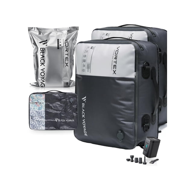 Bolsa de compresión al vacío para viaje BlackVoyage 21 L 47 x 30 x 15 cm