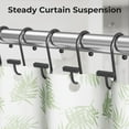 thumbnail image 7 of AmazerBath Shower Curtain Hooks, Black Metal Shower Curtain Rings Rust Proof, 12PCS Shower Hooks for Shower Curtain, T-Bar Design Convenient Shower Curtain Hangers for Bathroom Kitchen Wardrobe, 7 of 7