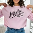 thumbnail image 6 of Floral Blessed Graphic Sweatshirt, Inspirational Women's Clothing, Casual Pullover, Comfy Top with Positive Message, 6 of 11