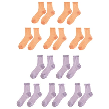 

Women s Ankle High Sheer Socks Nylon Reinfored Toe Pantyhose Socks for Women Style 5，G46994