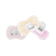 thumbnail image 1 of Dr. Brown's Advantage One-Piece Silicone Baby Pacifier, Fully Symmetrical Soother, Pink, 0-6m, BPA Free, 3 Pack, 1 of 9