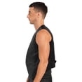 thumbnail image 3 of Ocealan Mens Sequin Vests Dress Suit Vest Casual Waistcoat with Pockets for Party Tuxedo Prom Black 4XL, 3 of 6