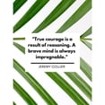 thumbnail image 3 of ArtsyQuotes 19x24 Black Modern Framed Museum Art Print Titled - Jeremy Collier Quote: True Courage, 3 of 5