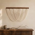 thumbnail image 3 of KGJQ Boho Tassel Wall Tapestry, Rustic Wall Hanging, String Tapestry with Wooden Rod for Bedroom Living Room Wall Decor, 3 of 8