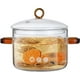 thumbnail image 1 of Olla de vidrio Timcorr 1,6 L transparente con tapa, 1 of 7
