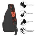 thumbnail image 5 of ZNDUO Sling Bag, Men Shoulder Backpack Small Cross Body Chest Sling Backpack-Night Autumn Flowers Pattern, 5 of 8