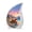 Bear-3, variant on VALERASH Bear Teardrop Urn for Ashes Adult Male & Female Set of 1 Large & 4 Keepsake Drop Urn - Mini Blue Cremation Urns for Human Ashes - 10 & 3 Inch