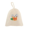 thumbnail image 2 of jinwen Sauna Banya Wool Hat Hats Natural Russian Bath Spa Head Protection B StyleB 2, 2 of 9