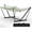 A# Light Blue Green Stripes, variant on Double Hammocks with Stand for Outside, Portable Space Saving Heavy-Duty Steel Stand for Indoor Outdoor Patio with Carrying Bag, 450 lbs Capacity