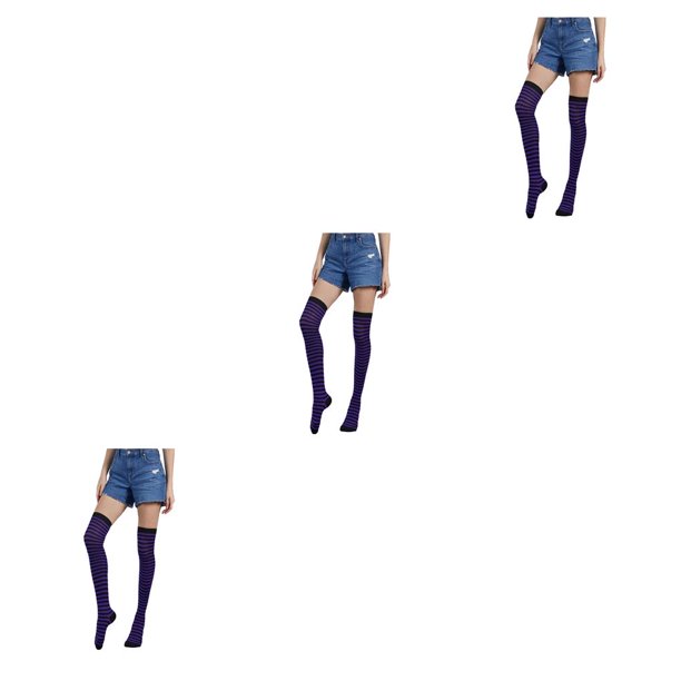Medias Pantimedias Calcetines Largos Sonducket Iris Muslo Regalos de Rol para Carnaval Mujer Tipo 31