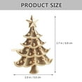 thumbnail image 6 of HOOWIFFY 6Pcs Festival Napkin Rings Alloy Golden Christmas Tree Shape for Banquet, 6 of 8