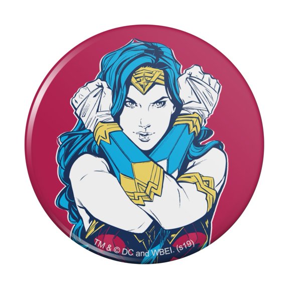 Wonder Woman Movie Crossed Arms Pinback Button Pin