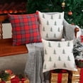 thumbnail image 4 of Christmas Pillow Covers 20x20 inch Set of 2 christmas tree Decorative White Throw Pillow Covers Winter Famliy Decoration for Home couch TH-30B20, 4 of 6