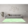thumbnail image 3 of Ahgly Company Indoor Round Solid Green Modern Area Rugs, 3' Round, 3 of 4