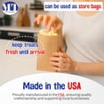 thumbnail image 3 of MT Products Disposable Extra Small Brown Paper Lunch Bags - 2 lb Fold Top - Pack of 200, 3 of 7
