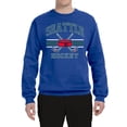 thumbnail image 2 of Wild Bobby City of Seattle Hockey Fantasy Fan Sports Unisex Crewneck Sweatshirt, Royal, Large, 2 of 5