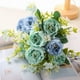 thumbnail image 1 of Ramo de boda de peonía artificial con hortensias, flores falsas de seda para la boda nupcial, centros de mesa, decoración para el hogar y fiestas, 1 of 6