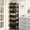 Black, variant on Wood Fruit and Vegetable Storage Rack, Narrow Snack Stand Kitchen Stand Fruit Basket, Pull-Out Utility Organizer for Kitchen, Living Room