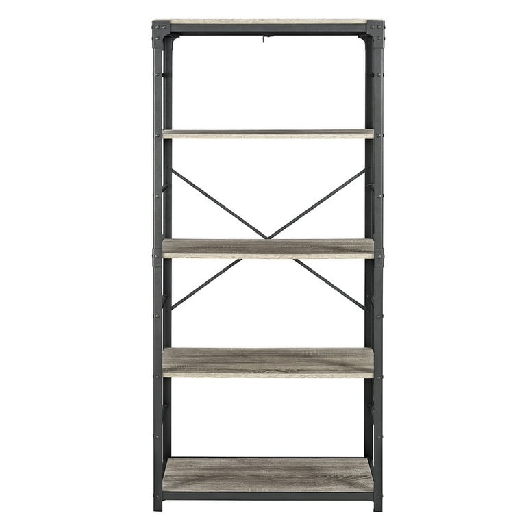 Urban Industrial Angle Iron 4-Shelf Bookcase - Walmart.com