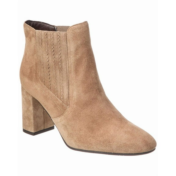 Aquatalia Lanna Waterproof Suede Bootie, 8, Brown