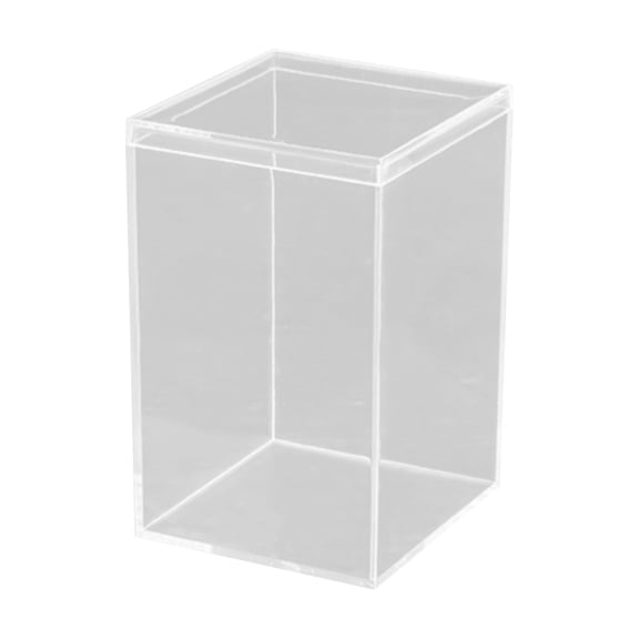 dgysar 8x8x8in Clear Acrylic Square Box Extra Large Transparent Display Case for Action Figures Crafts Models F 12*12*19cm
