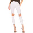 thumbnail image 1 of Jeans Ajustados Free People Mujer Rodilla Rota Blanco 28, 1 of 1