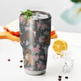 thumbnail image 3 of 30oz Cute Boxer Dog and Flowers Florals Tumblers Stainless Steel Tumbler with Lid and Straw,Vacuum Insulated Double Wall Travel Tumbler Cups Mug with Cleaning Brush for Coffee,Tea, 3 of 7