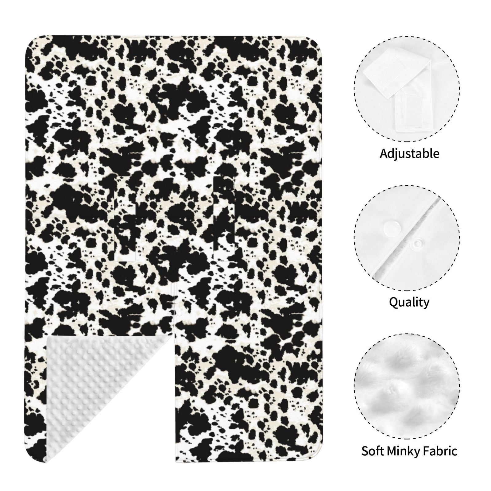 Car Seat Cover Baby - Cow Skin 1 Breathable Infant Car Seat Cover for Baby Carseat, Lightweight Comfort Baby Essentials Must Haves Newborn Stuff for Girl Boy