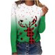 thumbnail image 2 of Pntutb - Camiseta de manga larga con cuello redondo y estampado de ciervos en 3D para mujer Pntutb Pntutb-5487, 2 of 5