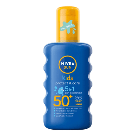 Nivea Sun Kids Protect & Care Coloured Sun Cream Spray SPF50  200ml / 6.8 fl.oz