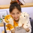 thumbnail image 4 of Simulation Mini Tiger Plush Toys Cute Stuffed Animal Doll Children Kids Creative Gift Home Decor, 4 of 6