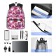 thumbnail image 4 of Disketp Orchids Flowers Mochila Ligera Clásica con Múltiples Bolsillos, Mochila Casual para Hombre y Mujer, Ideal para Escuela, Trabajo y Viajes, 4 of 6
