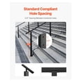 thumbnail image 4 of Cable Railing Post, 36x2x2 Inch Stair Railing Post, with Pre-Drilled 30° Angled Holes, Stainless Steel Cable Rail Post with Horizontal and Curved Bracket, 1-Pack, Black, 1JZLGZXHS914YIVIS001V0, 4 of 9