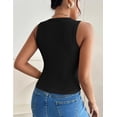 thumbnail image 5 of Zeagoo Womens Tank Top Racerback Crowl Neck Casual Basic Ribbed Knit Fitted Sleeveless Shirts, 5 of 6