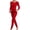 Red thermal underwear for women, variant on LangJing Womens Long Johns Thermal Underwear Set Seamless Winter Warm Base Layer Sets Soft Stretch Winter Clothes 2026 White,XL