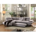 thumbnail image 2 of ACME FURNITURE Jemima Sectional Sofa w/Sleeper - - Gray Fabric, 2 of 2